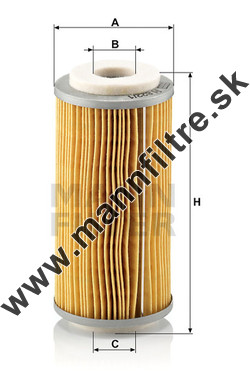 Palivový filter MANN FILTER H 822/1 x