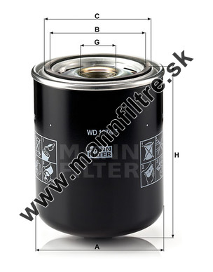 Filter hydrauliky MANN FILTER WD 1374/6