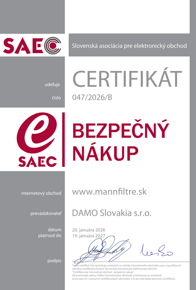 Certifikát SAEC Bezpečný nákup
