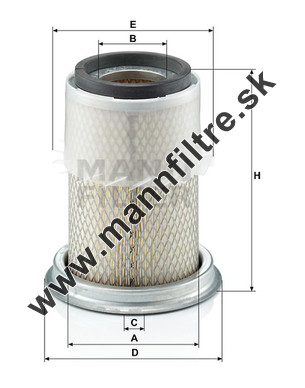 Vzduchový filter MANN FILTER C 14 123