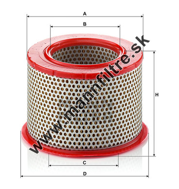 Vzduchový filter MANN FILTER C 1555/1