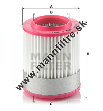 Vzduchový filter MANN FILTER C 1652/1