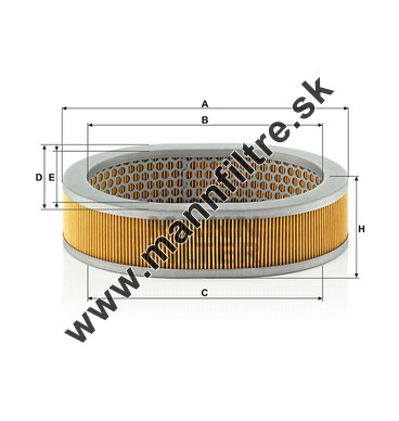 Vzduchový filter MANN FILTER C 2353