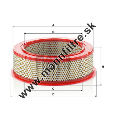 Vzduchový filter MANN FILTER C 2460