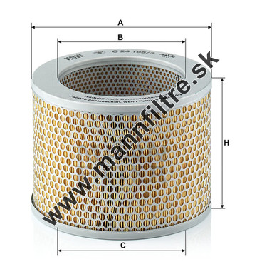 Vzduchový filter MANN FILTER C 24 165/3