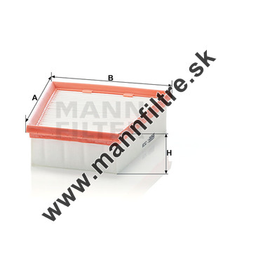 Vzduchový filter MANN FILTER C 2538