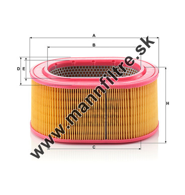 Vzduchový filter MANN FILTER C 2596