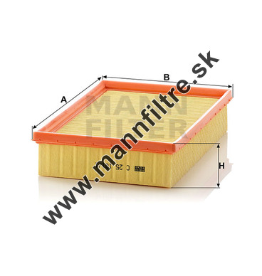 Vzduchový filter MANN FILTER C 25 101/1