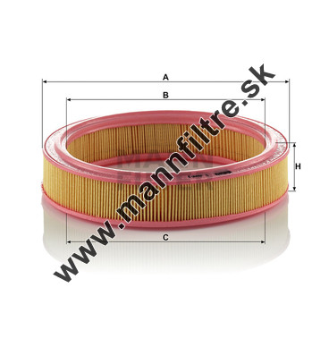 Vzduchový filter MANN FILTER C 2638/1