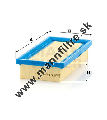 Vzduchový filter MANN FILTER C 2657