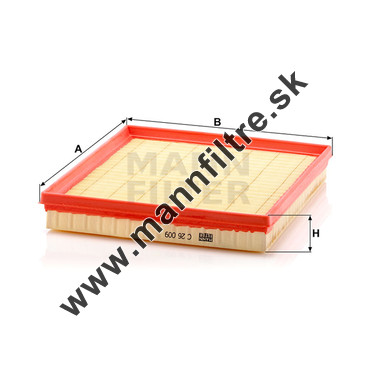 Vzduchový filter MANN FILTER C 26 009-2