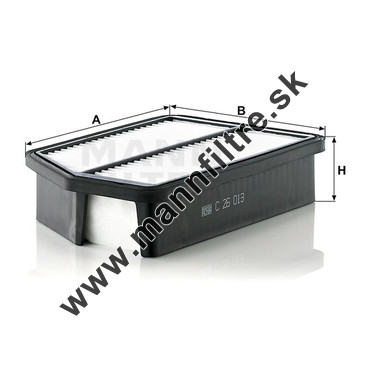 Vzduchový filter MANN FILTER C 26 013