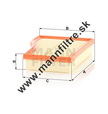 Vzduchový filter MANN FILTER C 26 017
