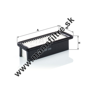 Vzduchový filter MANN FILTER C 26 036