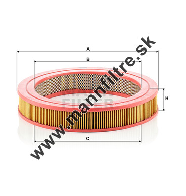 Vzduchový filter MANN FILTER C 2747