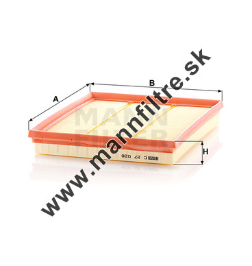 Vzduchový filter MANN FILTER C 27 026