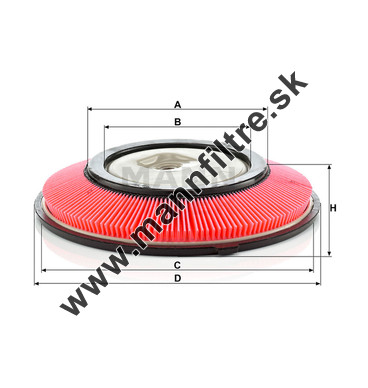 Vzduchový filter MANN FILTER C 2821