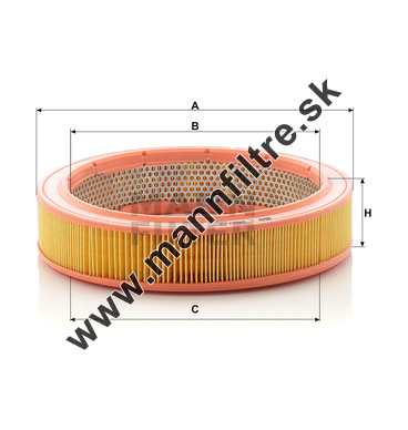 Vzduchový filter MANN FILTER C 2852/2