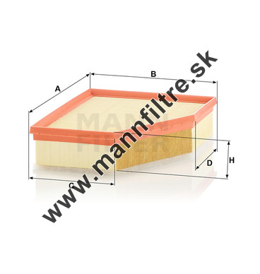 Vzduchový filter MANN FILTER C 28 037