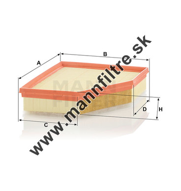 Vzduchový filter MANN FILTER C 28 038