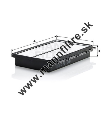 Vzduchový filter MANN FILTER C 28 040