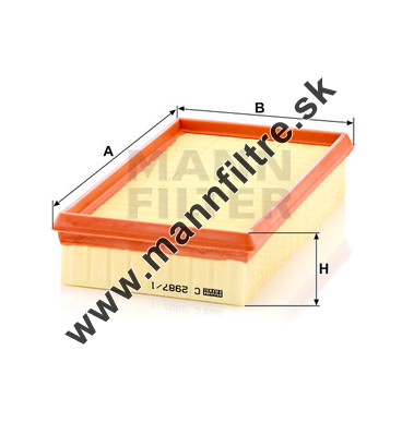 Vzduchový filter MANN FILTER C 2987/1
