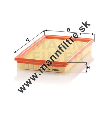 Vzduchový filter MANN FILTER C 29 020
