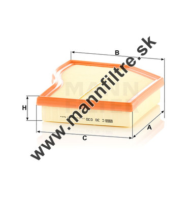 Vzduchový filter MANN FILTER C 30 030