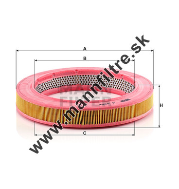 Vzduchový filter MANN FILTER C 3383