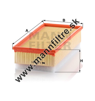 Vzduchový filter MANN FILTER C 33 156/1