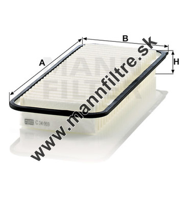 Vzduchový filter MANN FILTER C 34 003