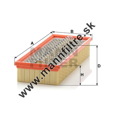 Vzduchový filter MANN FILTER C 34 109/2