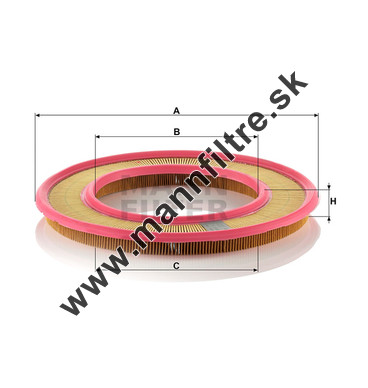 Vzduchový filter MANN FILTER C 3555