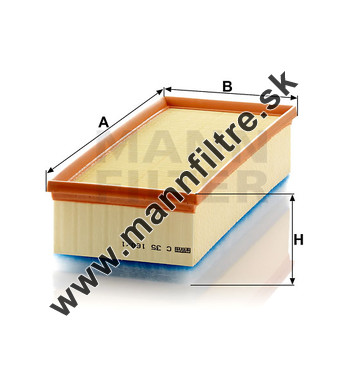 Vzduchový filter MANN FILTER C 35 160/1