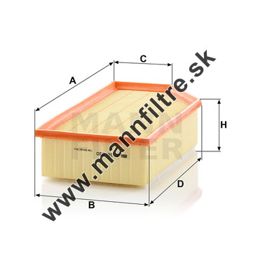 Vzduchový filter MANN FILTER C 36 030