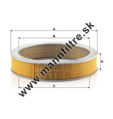 Vzduchový filter MANN FILTER C 37 114
