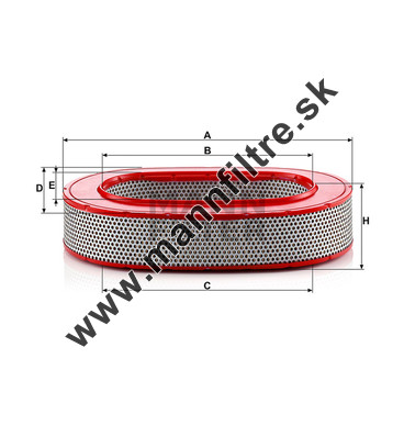 Vzduchový filter MANN FILTER C 37 145