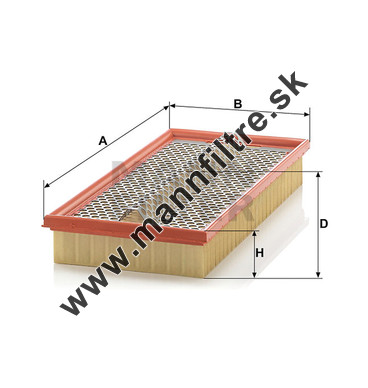 Vzduchový filter MANN FILTER C 38 163/2