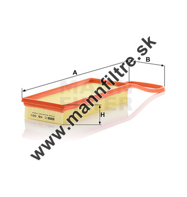 Vzduchový filter MANN FILTER C 49 001