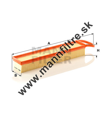 Vzduchový filter MANN FILTER C 5082/2