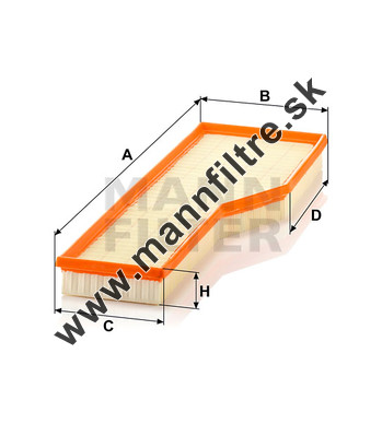 Vzduchový filter MANN FILTER C 54 165