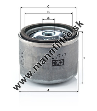 Vzduchový filter MANN FILTER C 77/7