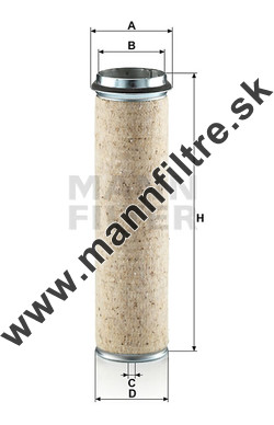 Poistný filter MANN FILTER CF 1000