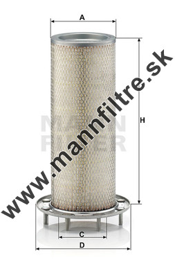 Poistný filter MANN FILTER CF 16 166
