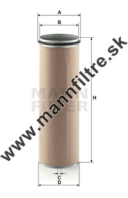 Poistný filter MANN FILTER CF 2100