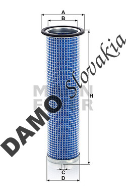 Poistný filter MANN FILTER CF 75/1 x