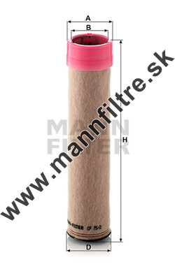 Poistný filter MANN FILTER CF 75/2
