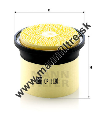 Vzduchový filter MANN FILTER CP 1130