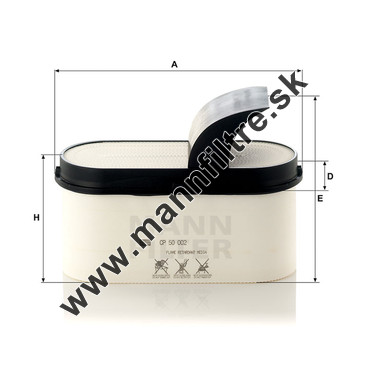 Vzduchový filter MANN FILTER CP 50 002