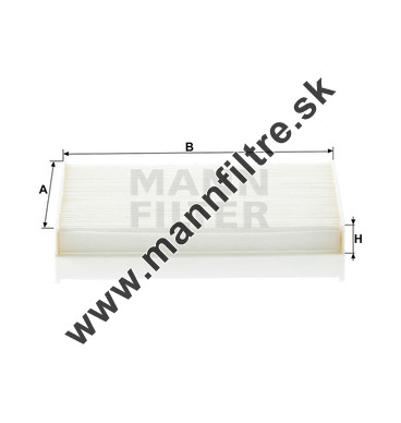 Kabínový filter MANN FILTER CU 17 001